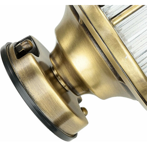 ANCIEN MINI SPOT lumineux industriel en aluminium et laiton réplique