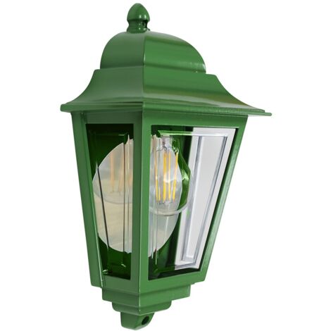 Applique murale extérieure Aluminium IP44 Vert E27 Rustique Applique murale extérieure (1/5)
