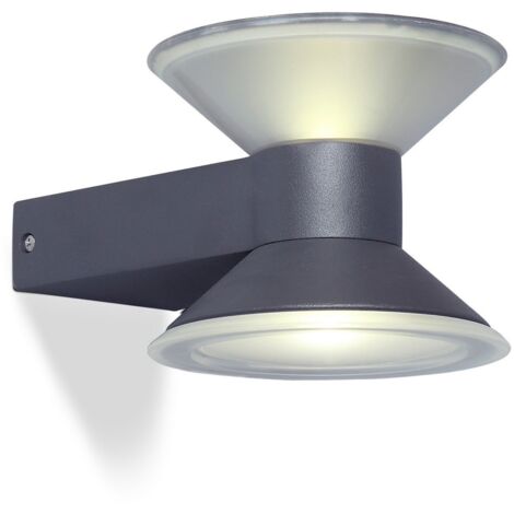 Aranzyec Außenwandleuchte Aus Aluminium, IP54 Wasserdicht – E27 Fassung, Matt-schwarz, Für Garten & Terrasse