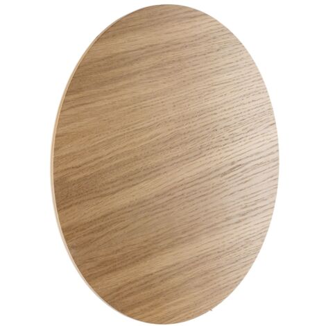 Applique métal bois G9 chêne marron 4 lampes ronde moderne (1/5)