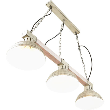 Lustre Suspendu Moderne 5 Lumières - Métal Blanc - Design épuré - Fabriqué En Italie