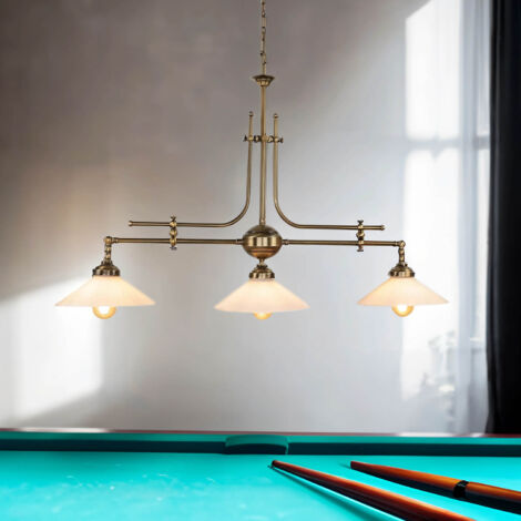 Lustre LED Rectangulaire Pour Salle De Billard – 120 Cm, 60W, Blanc 6000K | Suspension Réglable, Design Moderne Noir