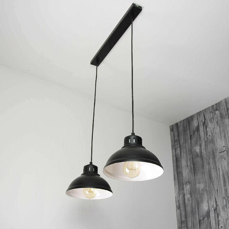 Lampe à suspendre SVEN en noir 2flmg (1/5)