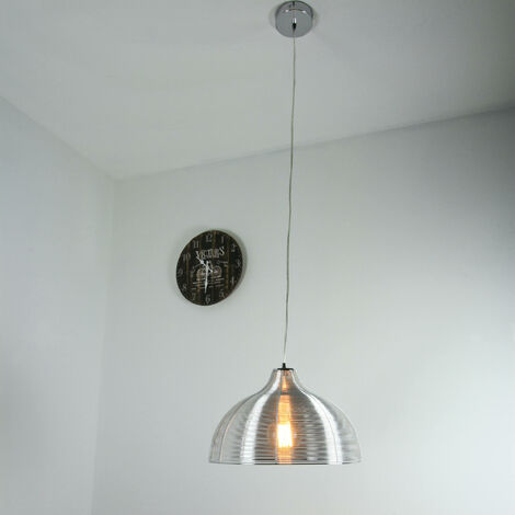 Lampe suspendue réglable en hauteur Moderne en argent (1/5)