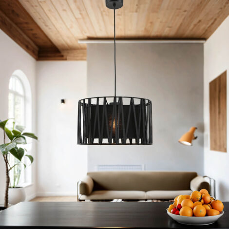 Lampe à suspendre salon Moderne Noir Métal ∅40cm (1/5)