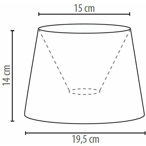 Abat-jour Blanc Dentelle Textile pour lampe de table E14