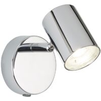 Applique murale LED métal orientable chrome 3000 K lumière blanc chaud 359 lm spot de plafond