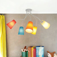 Suspension d'intérieur Banta multicolore aux couleurs vives avec bras réglables 5xE27 - Coloré