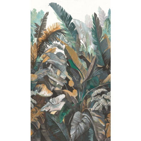 Panoramique, Fresque Jungle Vert The Wall 2 A.S. Création (1/3)