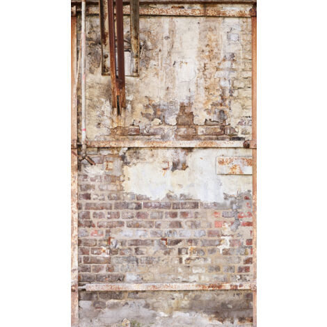Panoramique Trompe l'oeil Marron The Wall 2 A.S. Création (1/3)