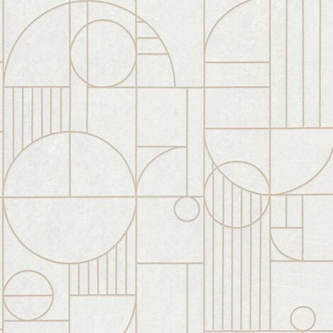 Papier peint Géométrique Gris My Home My Spa A.S. Création (1/8)