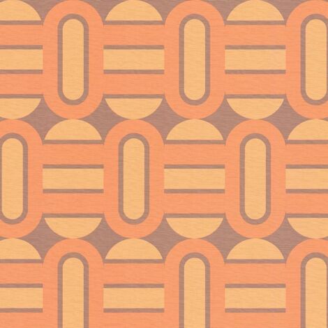Papier peint Géométrique Orange Retro Chic A.S. Création (1/4)