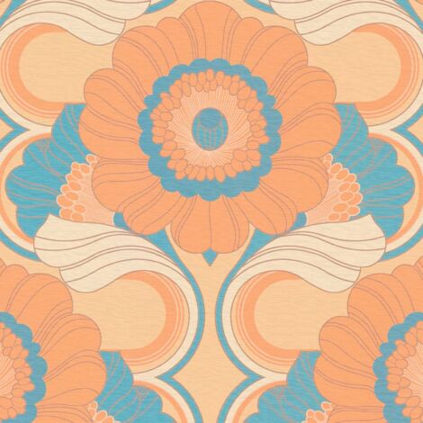 Papier peint Vintage Orange Retro Chic A.S. Création (1/4)