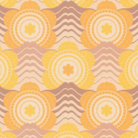Papier peint Fleur Orange Retro Chic A.S. Création (1/4)