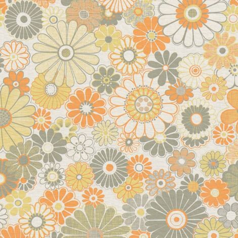 Papier peint Fleur Vert Retro Chic A.S. Création (1/4)