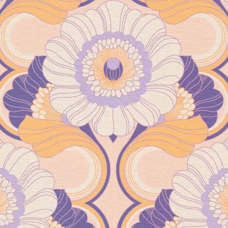 Papier peint Vintage Violet Retro Chic A.S. Création (1/4)