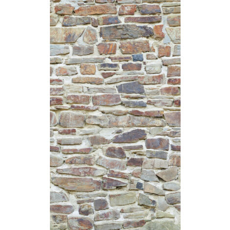 Panoramique Trompe l'oeil Gris The Wall 2 A.S. Création (1/3)