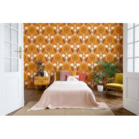 Papier peint Vintage Jaune Retro Chic A.S. Création (1/4)