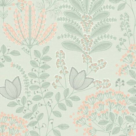 Papier peint Fleur Vert Famous Garden A.S. Création (1/4)