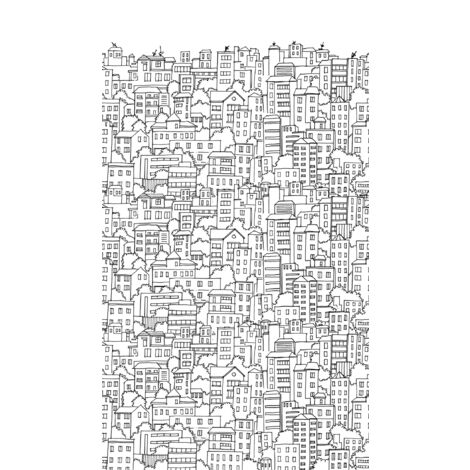 Panoramique, Fresque Contemporain Noir et Blanc The Wall 3 A.S. Création (1/3)
