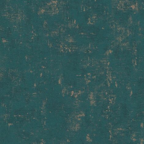 Papier peint Uni Bleu canard Jade 2 A.S. Création (1/4)