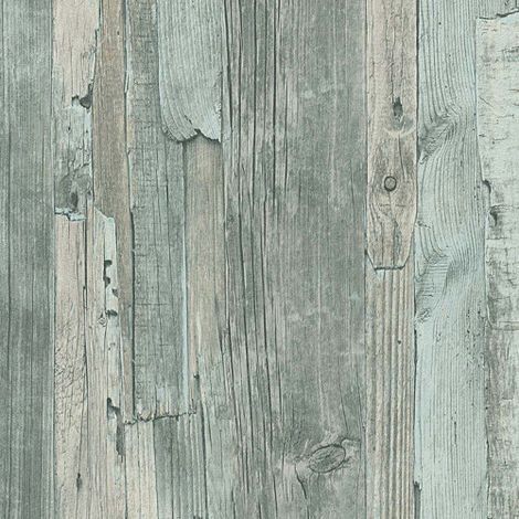Papier peint charme marin 53cm x 10,05m – Motif trompe l'œil bois scandinave – Lessivable et brossable – Bonne résistance à la lumière – A.S. Creations - AS-954055 (1/4)