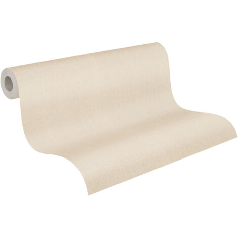 Papier peint couloir beige Tapisserie chambre adulte beige crème Papier peint intissé uni idéal pour salon et bureau