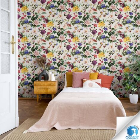 Papier peint Fleur Multicolore Designdrop A.S. Création (1/4)