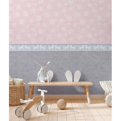 Papier peint Enfant Rose Lilly & Luis A.S. Création (1/4)