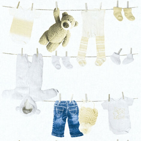 Papier peint Animaux Bleu Little Stars A.S. Création (1/5)