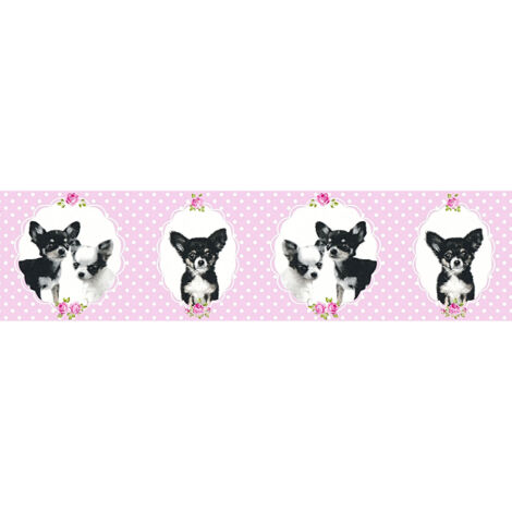 Frise Animaux Rose Little Stars A.S. Création (1/3)
