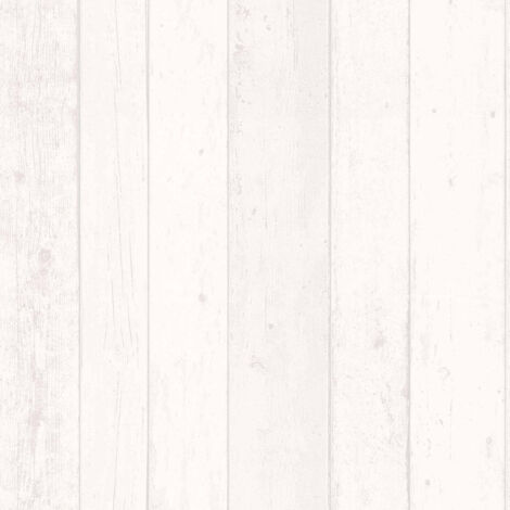 Papier peint Trompe l'oeil Blanc Surfing & Sailing, Wood'N Stone 2, Elements 2 A.S. Création (1/10)
