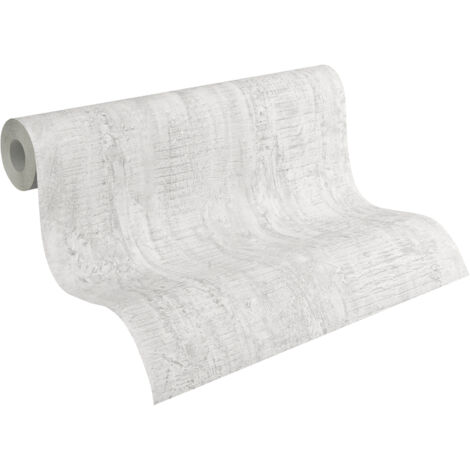 Papier peint tendance uni gris pour couloir Tapisserie industrielle grise imitation béton Papier peint moderne effet ciment