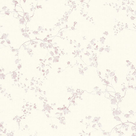 A.S. Creations – Papier peint à motif fleur rose expansé sur intissé – Lessivable et strippable – Bonne résistance à la lumière – Raccord droit (1/10)
