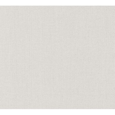 Papier peint Uni Gris Linen Style, Pure Elegance A.S. Création (1/5)