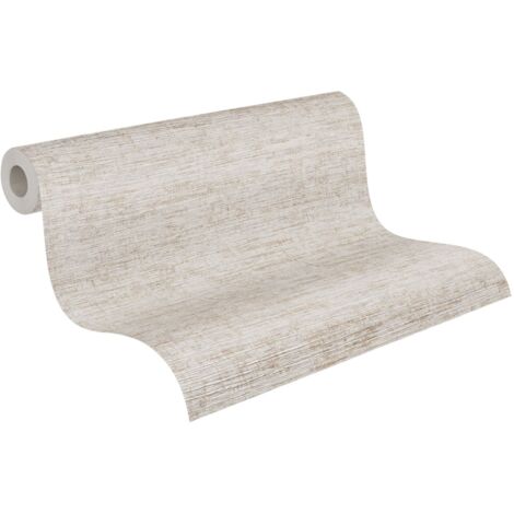 A.S. Creations – Papier peint uni beige non-tissé – Pour bureau, couloir, cuisine, chambre, salon – Haute qualité – Collection Metropolitan Stories 2