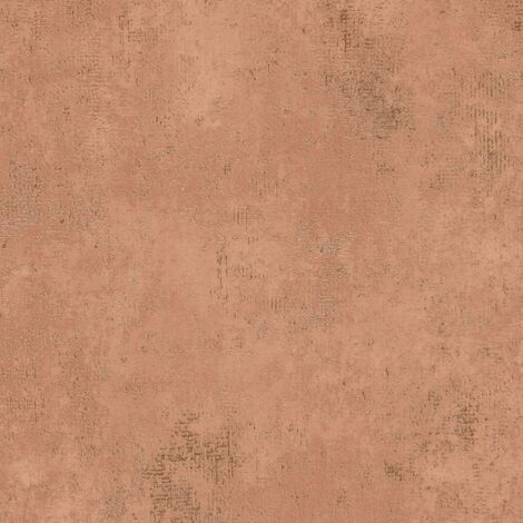 A.S. Creations – Papier peint intissé rouge orangé effet béton – Résistant à l'humidité – Pose facile sans trempage – Pour cuisine et salle de bains