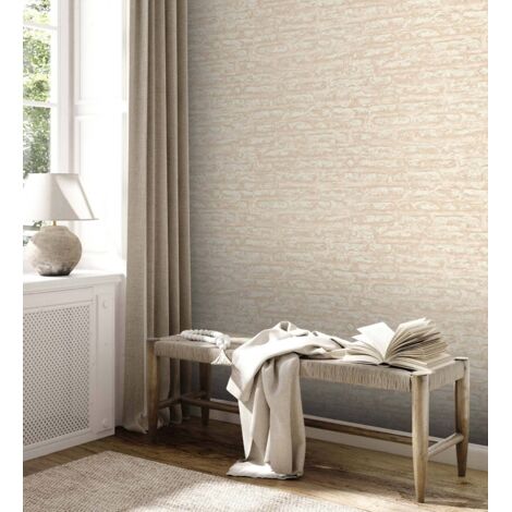 Papier peint Trompe l'oeil Beige Attractive 2 A.S. Création (1/4)