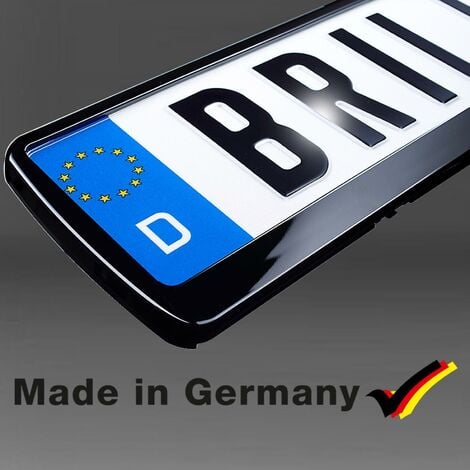 Kennzeichenhalter rahmenlos - SimpleFix - Made in Germany - EU Norm, Kennzeichenhalter