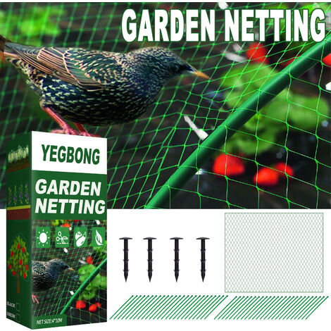50 m x 2 m large oiseaux filet fort étang de Jardin Fruit Anti NET Protection Veg Cage 