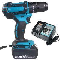 Compatible with Makita DHP483Z LXT Brushless Combi Drill Cordless Hammer Drill+5.5Ah Battery