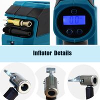 Compatible with Makita DMP180Z 18v LXT Li-ion Cordless Tyre Inflator (Body Only)