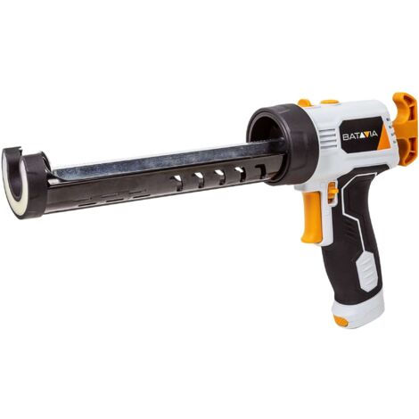 Pistolet extrudeur sans fil 6V – Capacité 300 ml – Lampe LED intégrée pour zones sombres – Pour mastic et adhésifs courants – Batavia (1/8)
