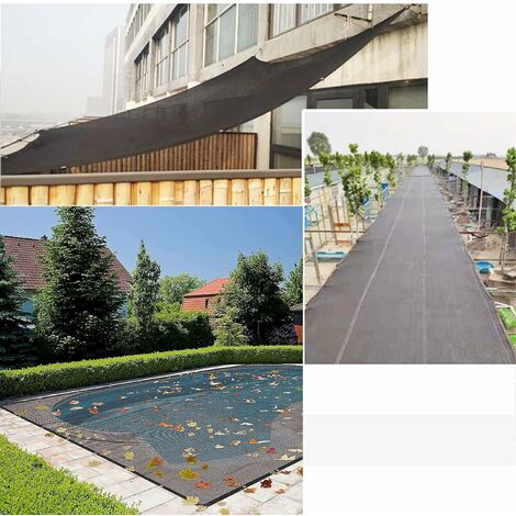 COZEVDNT Wärmenetz, Pool-Laubschutznetz, Schattiernetze, 95 % Schattentuch  mit Ösen, für Gartenterrassennetz, Sonnenschutznetz (B2 x L2
