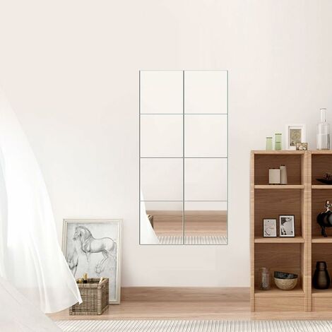 COZEVDNT Spiegel-Wandaufkleber, quadratisch, abnehmbare Spiegel-Wandaufkleber,  selbstklebender Aufkleber für Zuhause, Wohnzimmer, Schlafzimmer, Dekor (25  Stück)