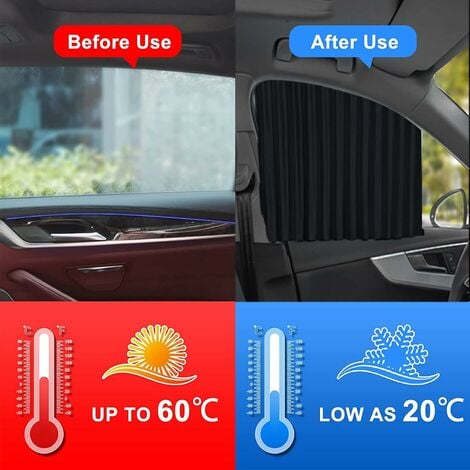 COZEVDNT 4 Stück Auto-Sonnenschutz, magnetischer Vorhang, Auto