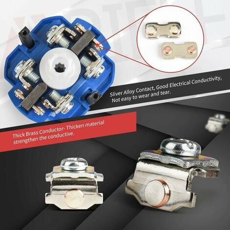 Commutateur de changement de came rotatif universel 20 A 3 positions 8 bornes 690 V