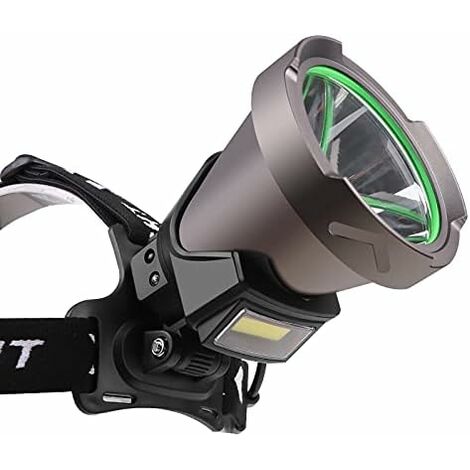 COZEVDNT 15000 Lumen leistungsstarke wiederaufladbare LED-Stirnlampe,  WESLITE Long Range XHP90 Spotlight Ultra-leistungsstarke LED-Stirnlampe