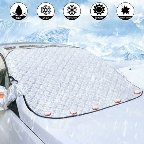 COZEVDNT Auto Windschutzscheibe Decke, Winterwindschutzscheibe Schutz,  Bachelor Back universelles faltbares Auto mit Magnetik, Anti -Frost, Schnee