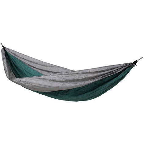 SVITA Hamac Outdoor Camping ultra-léger Fixation 1-2 personnes Vert Gris clair